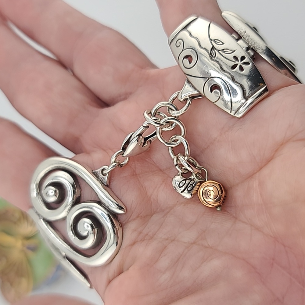 Brighton "Pablo's Passion" Collection Scrollwork Panel Bracelet W Tribal Details View 4